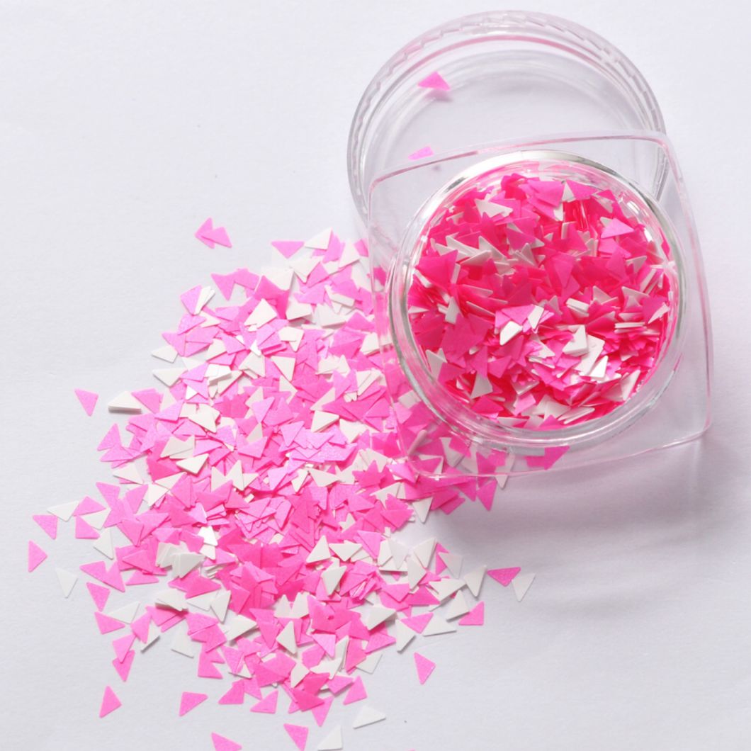 Mix Colors Triangle Shapes Glitter for Nail Art DIY Decoration