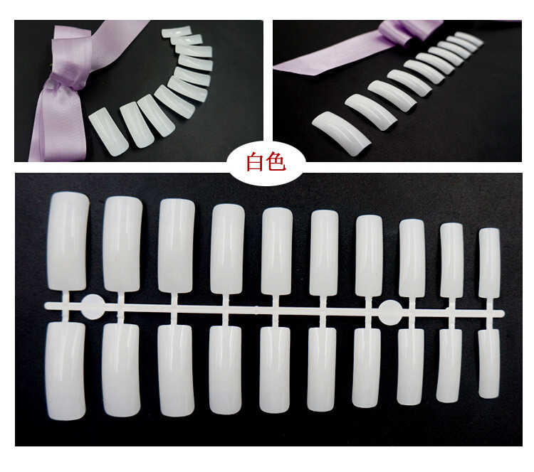 100PCS Plastic Nail Tip Ballet Shape False Nail Art Tips