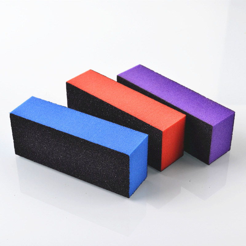 Polishing Sanding Sponge Buffing Nail Art Black Block Buffer