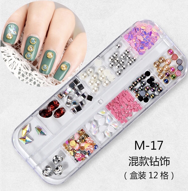Mixed Multi-Size Nail Rhinestones 3D Decorations Nail Art Decorations