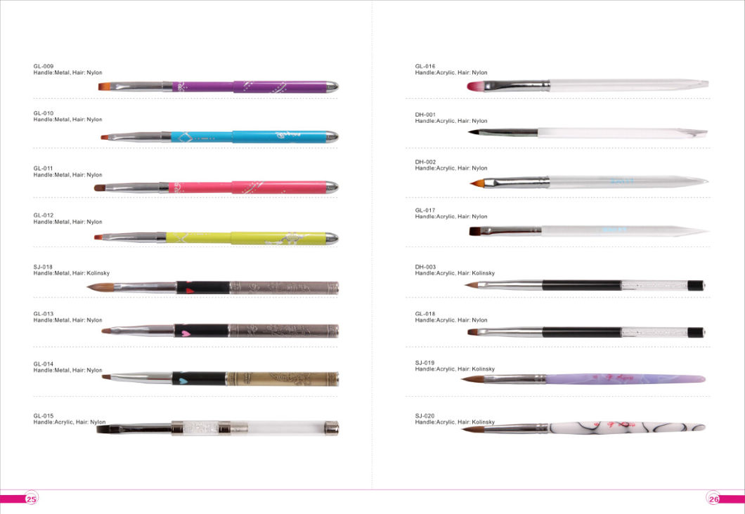 Nail Art Painting Brush and Gel Brush Set for Gel Nail