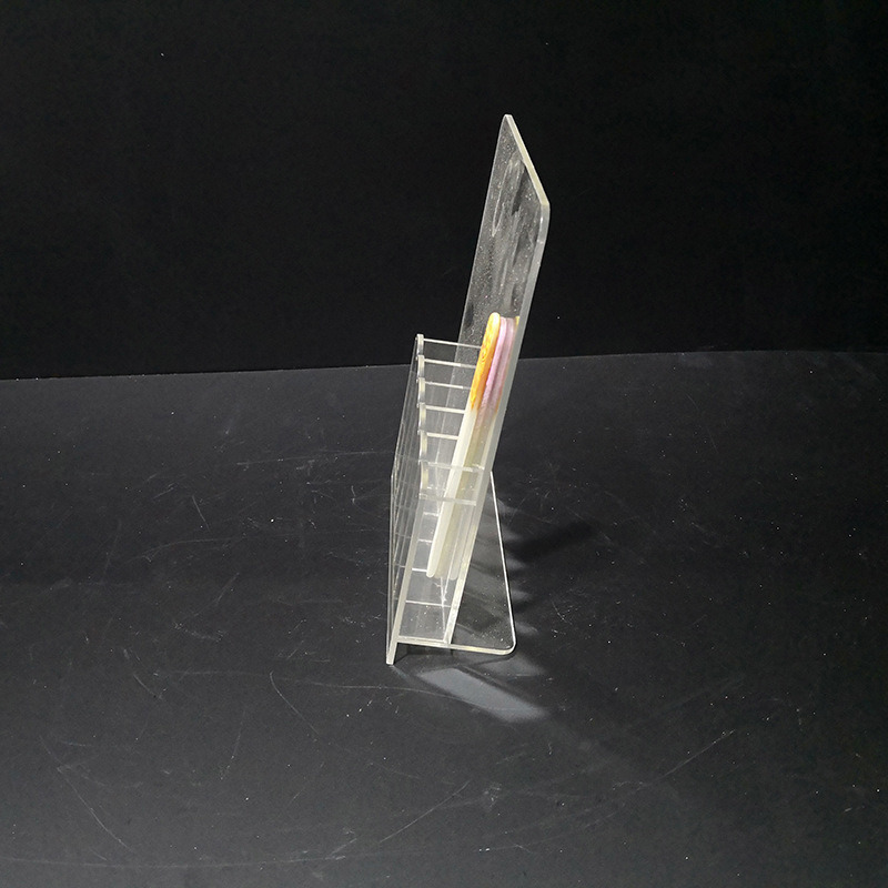 Transparent Nail File Storage Stand Manicure Shelves Beauty Tools Holder