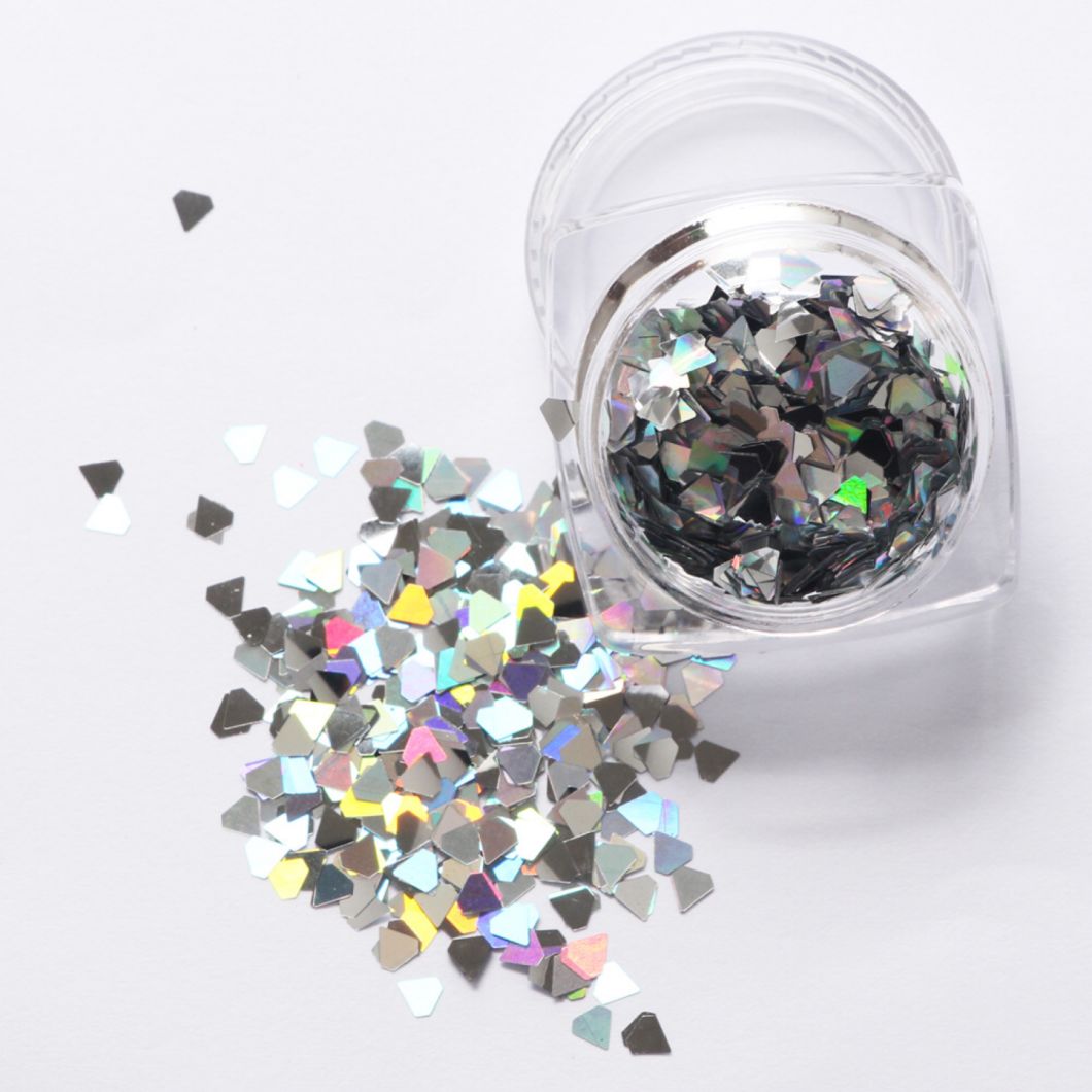 Nail Sequins Diamond Rhombus Metal Paillette Manicure Nail Art Decoratio
