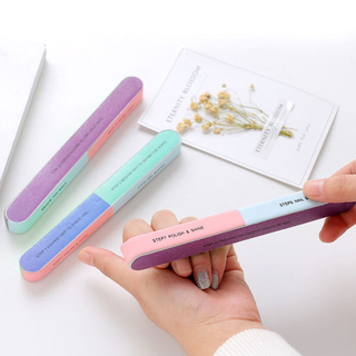 Nail Buffer Block 7-Ways Nail Sponge Sanding Block Shiner Buffer