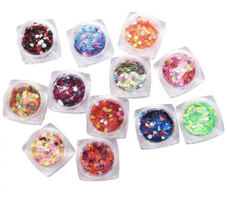Flower Shape Glitter Glitter Multicolor Sequins for Nail Art Decoration