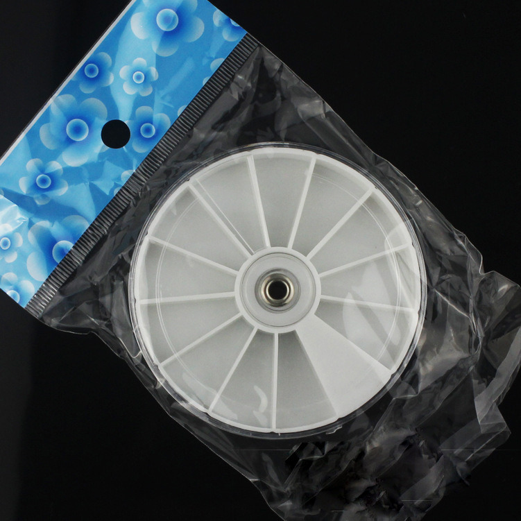 Nail Rhinestone Nail Art Decoration Wheel Accessories Empty Wheel Container