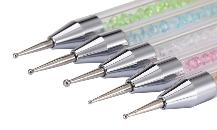 5PCS Set UV Gel Painting Drawing Nail Art Dotting Brush