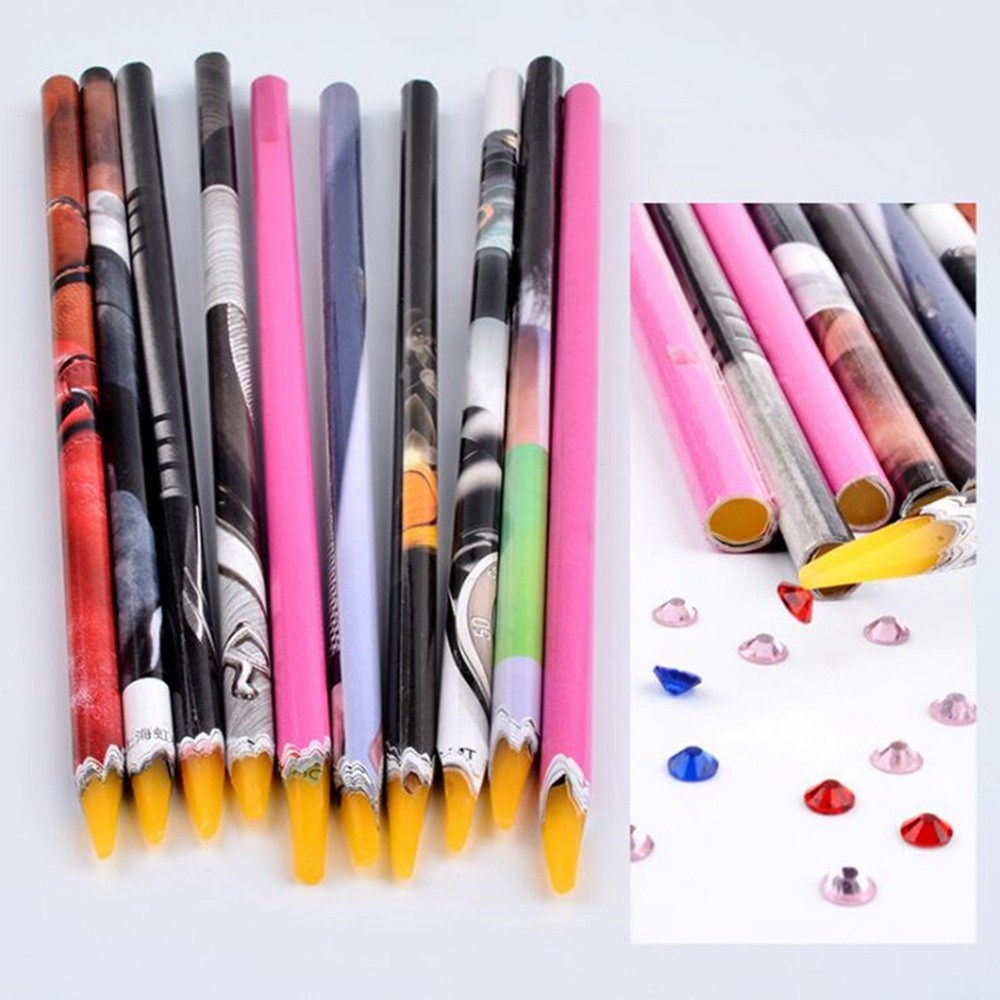 Nail Dotting Pen Stones Packing up Pencil Nail Art Tool