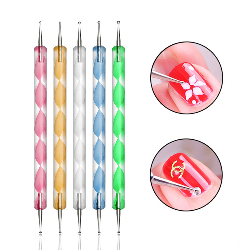 Marbleizing Steel Dotting Rhinestones Manicure Tools Nail Art Dotting Pen