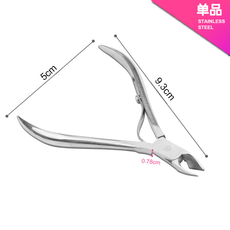 Cuticle Scissor Toenail Nipper Trimming Stainless Steel Nail Clipper Cutter