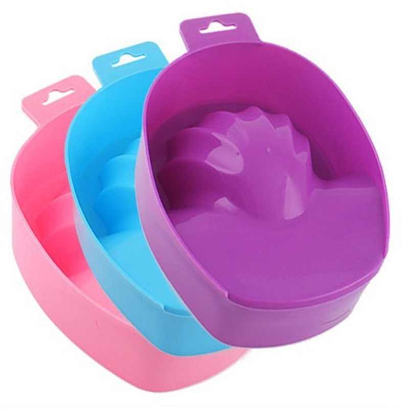 Plastic Hand Wash Gel Nail Art Care Soak Bowl