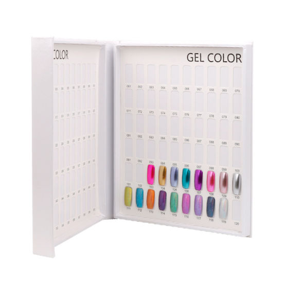 Dedicated White Nail Gel Polish Display Card Chart Color Chart