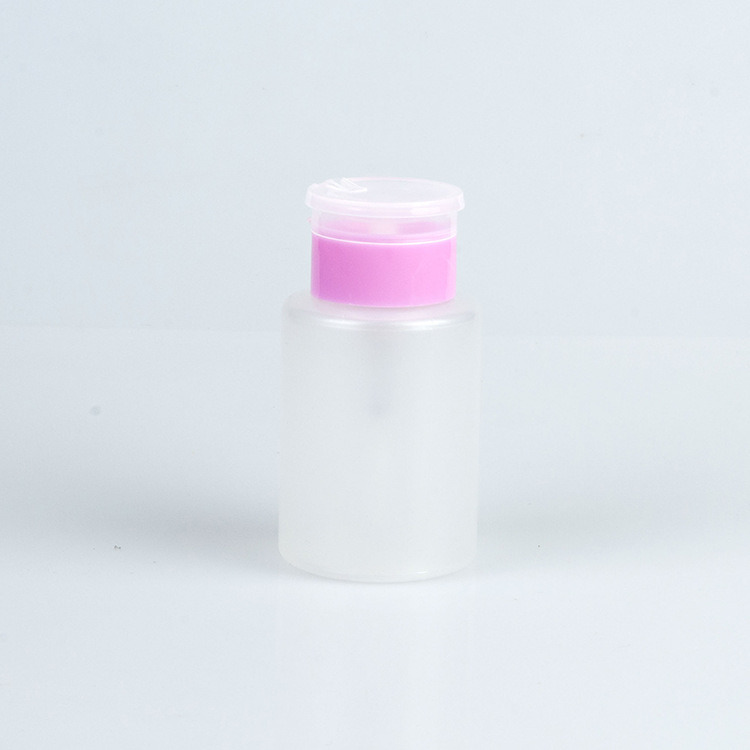 Empty Plastic Nail Polish Makeup Remover Bottle Storage Portable Tool