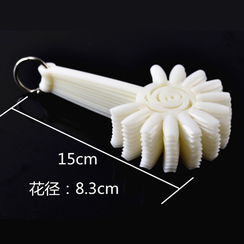Fan Practice Wheel Board Natural Clear Color Chart Nail Tool