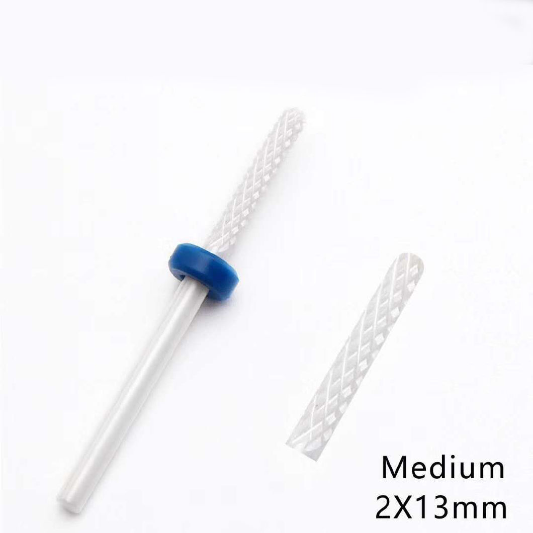 Electric Ceramic Nail Drill Bit Cuticle Remover Round Head