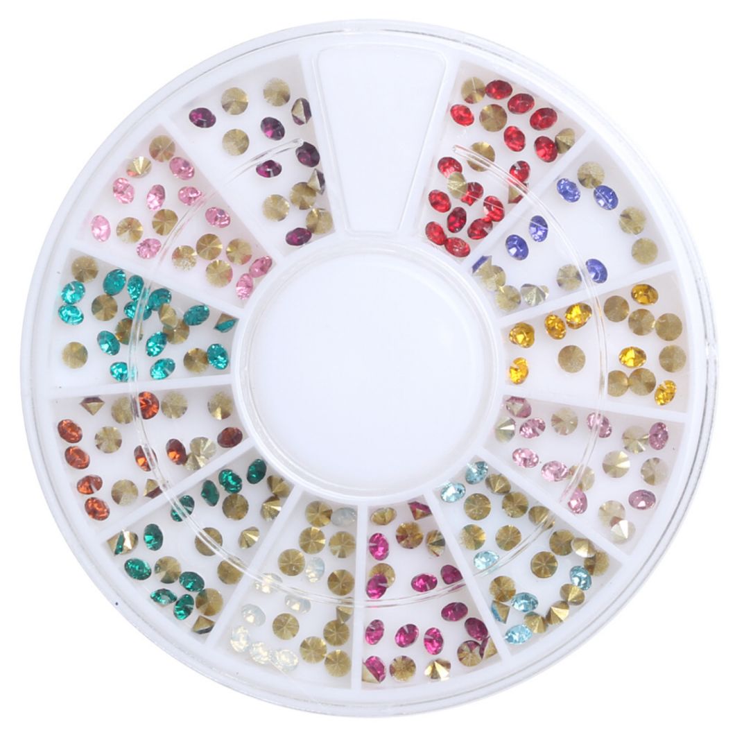 Wheel Rhinestones Diamond Jewelry Nail Art Maicure Decoration