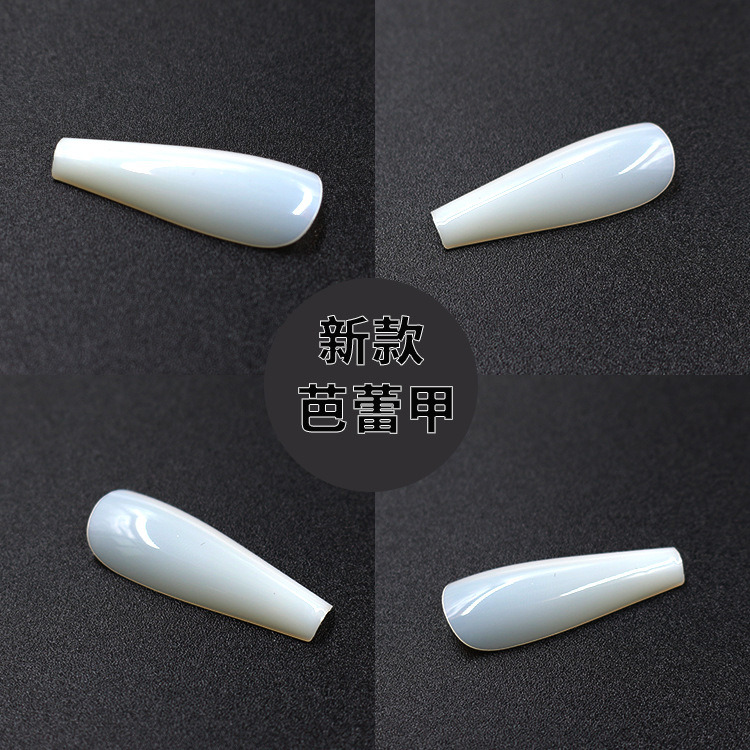 100PCS Plastic Nail Tip Ballet Shape False Nail Art Tips