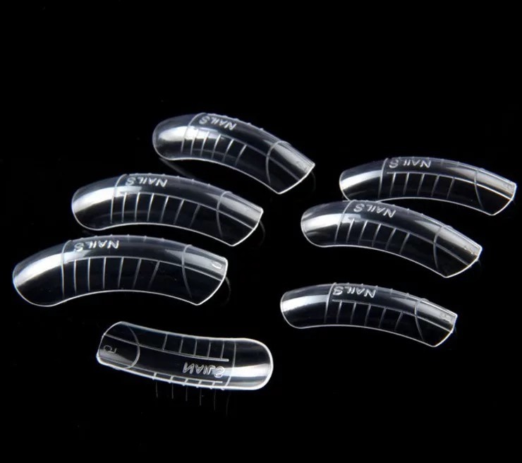 12 Sizes Professional Acrylics Made Dual System Form Nail Tips