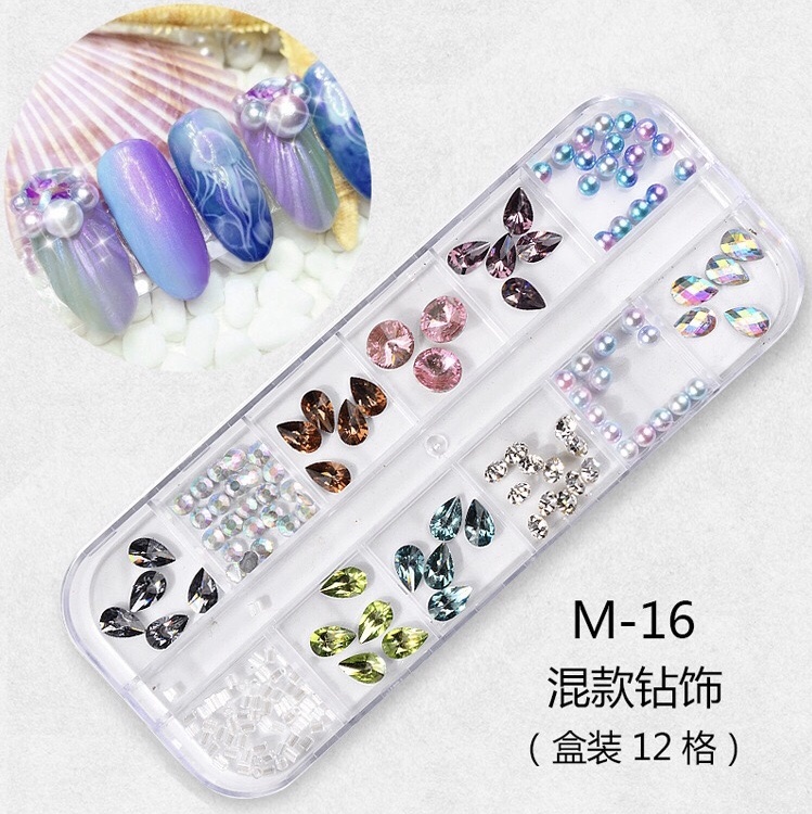 Mixed Multi-Size Nail Rhinestones 3D Decorations Nail Art Decorations