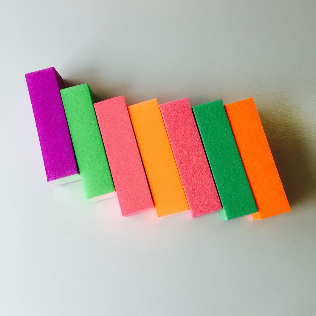 Nail Art Buffer Sanding Sponge Files 4-Side Nail Polishing Blocks