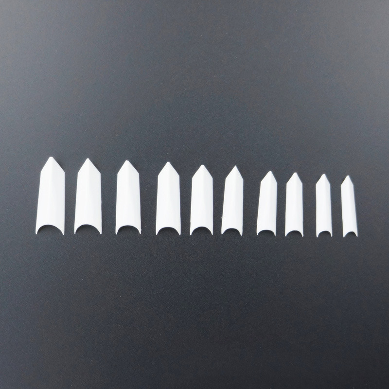 500PCS Fake Nail Transparent Natural White French Acrylic Nail Tips