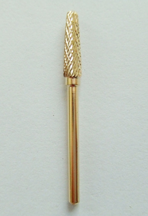Gold Carbide Electric Burr Cutter Nail Drill Nail Art Tools