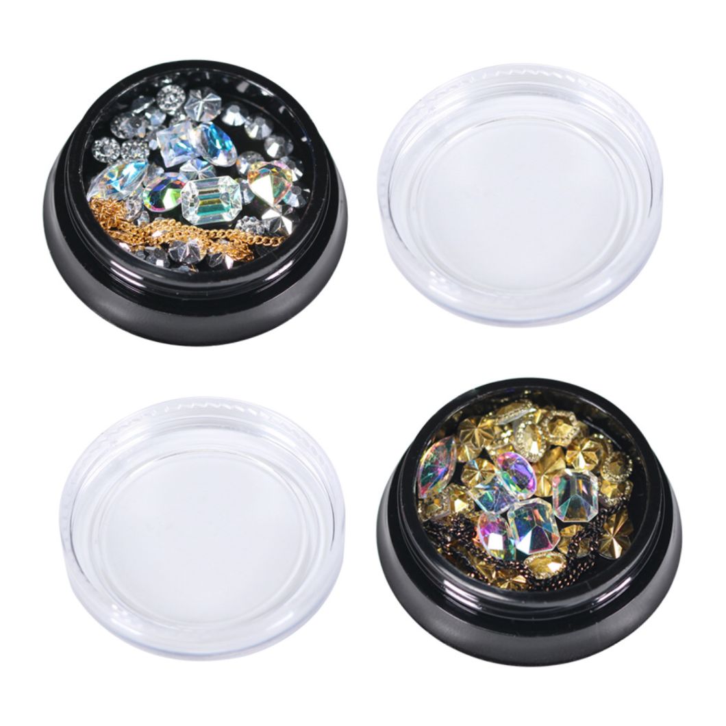 Colorful Mixed 3D Rhinestones Diamonds Gold Glitter Nail Art Decorations