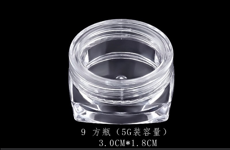 Nail Art Powder Cup Clear Dappen Glitter Nail Art Container