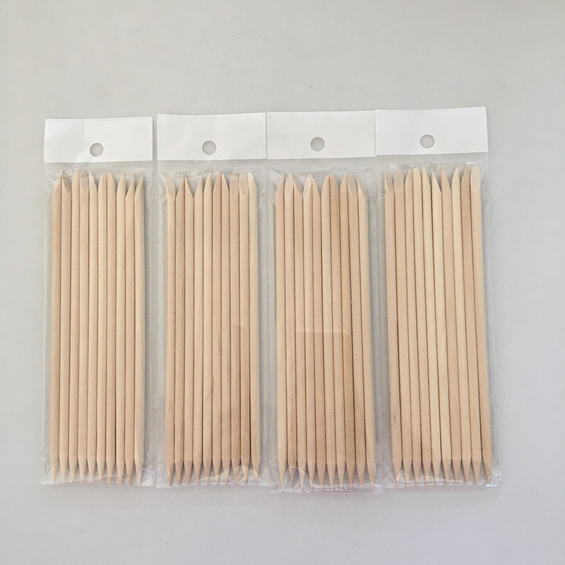 Wood Stick Cuticle Pusher Remover Pedicure Nail Art Tool