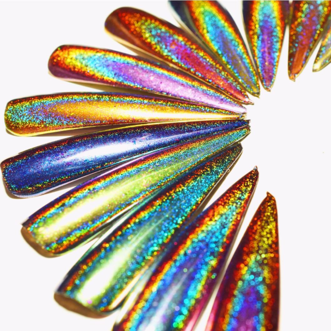 12-Color Chameleon Flakes Tips Nail Art Glitter Power Nail Decoration