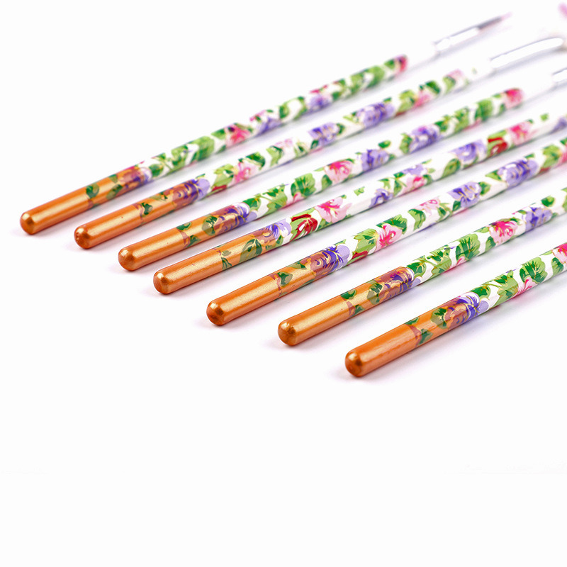 Professional 7PCS Nail Brushes Tools Nail Art Painting Tool Pen