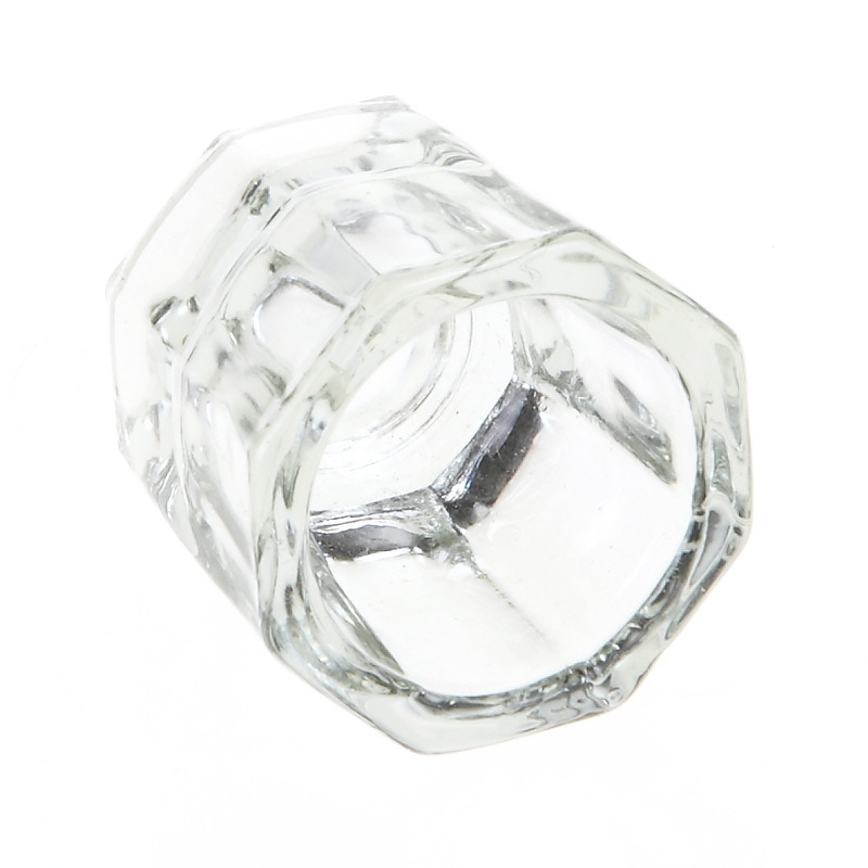 Glass Crystal Dish Holder Container Nail Art Manicure Salon Tools
