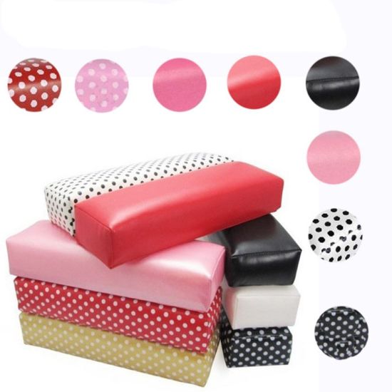 Leather Hand Arm Rest Semicircle Cushion Pillow Nail Art Design