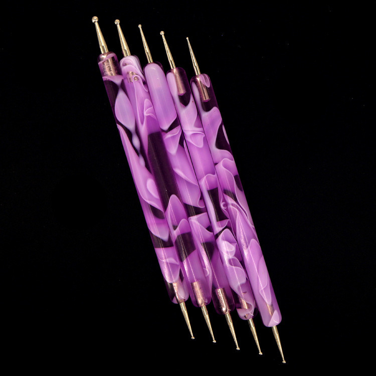 5PCS UV Gel Painting Nail Art Dotting Pen Brush Manicure Set