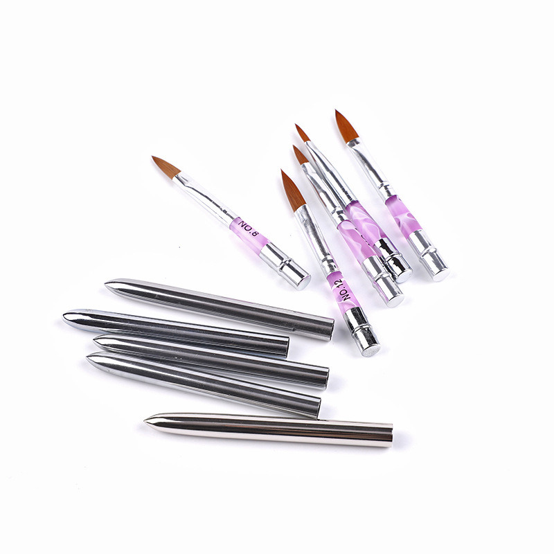 Copper Tube Acrylic Nail Brush Nail Art Tool