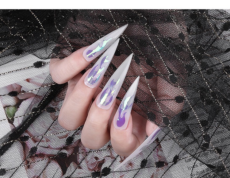 Fire Shape Nail Stickers Nail Art Stickers Nail Accessories