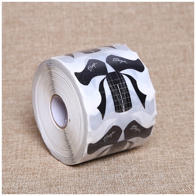 New Design Black Hair Shape Nail Forms Nail Art Extension