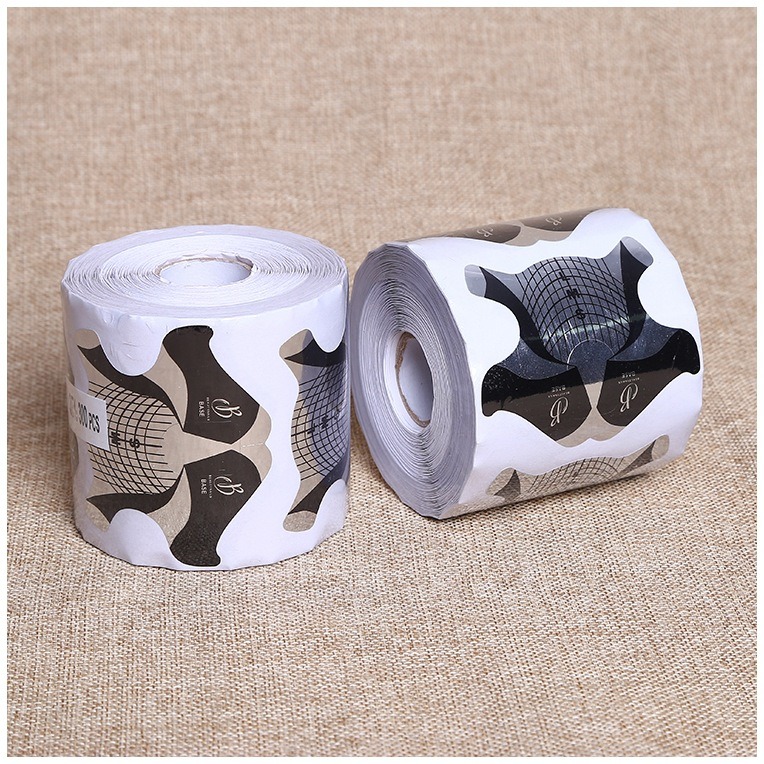 New Design Black Hair Shape Nail Forms Nail Art Extension