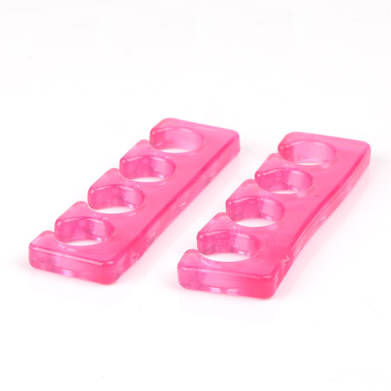 2PCS Soft Silicone Toe Separator Flexible Finge Nail Tool