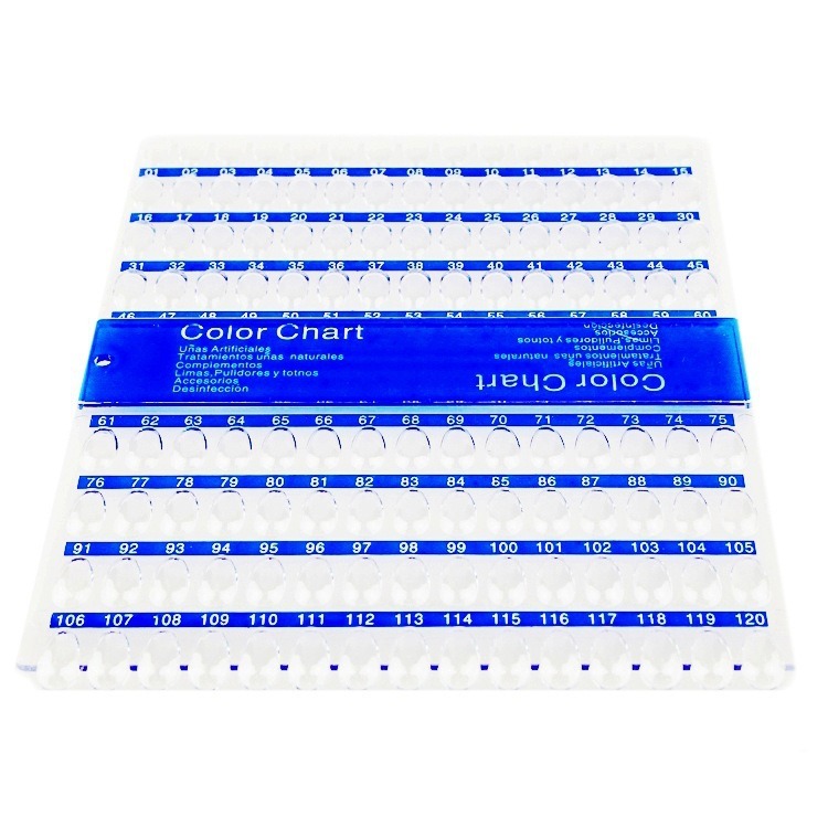 Nail Art Tips Color Chart Display Polish Practice Palette Stand