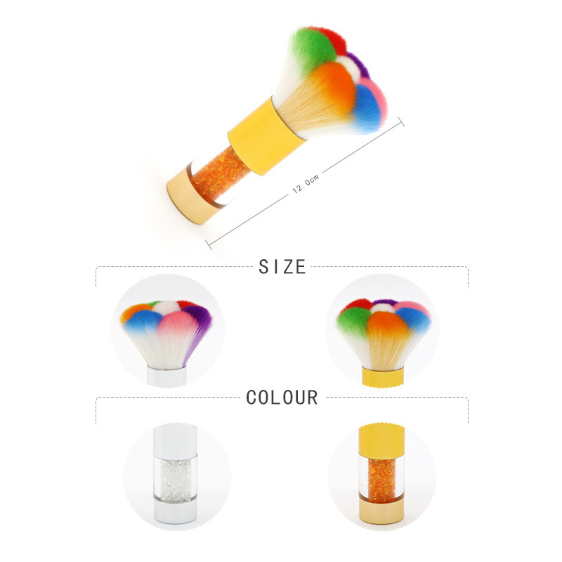 Diamond Nail Cleaning Brush Soft Nail Art Dust Cleaner Brush