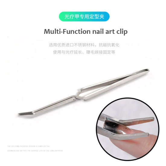 Multifunction Stainless Steel Nail Art Shaping Tweezers Nail Art Tool