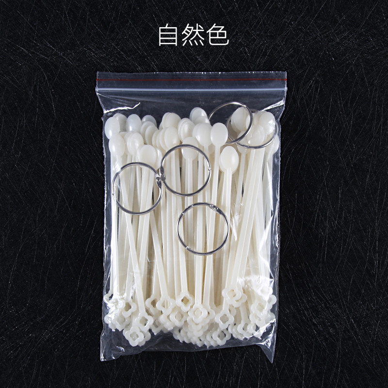 Multifunction Spoon Shaped False Nail Tips Sticks Practice Display