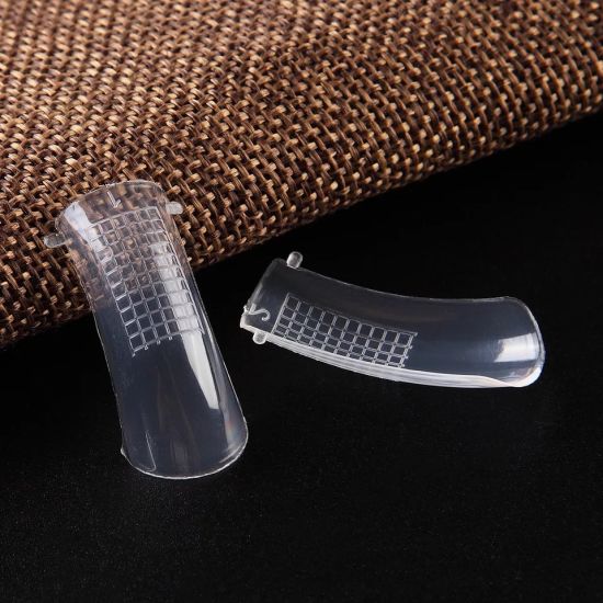 Professional Clear Dual System Nail Finger Extension False Nail Tips