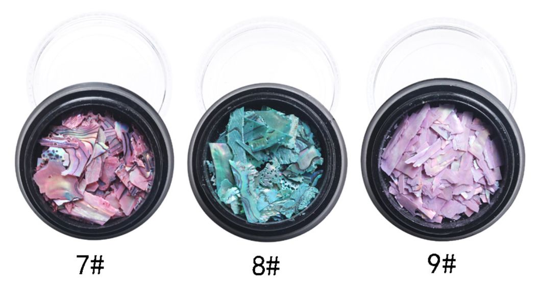 1pot Irregular Mermaid Broken Shell Sequins Gradient Nail Art Decorations