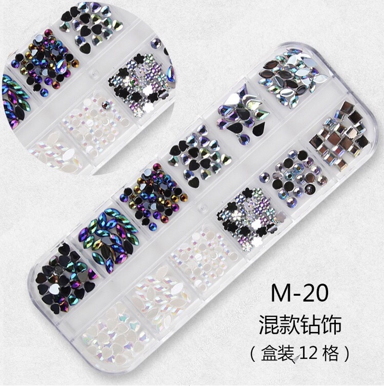 Mixed Multi-Size Nail Rhinestones 3D Decorations Nail Art Decorations