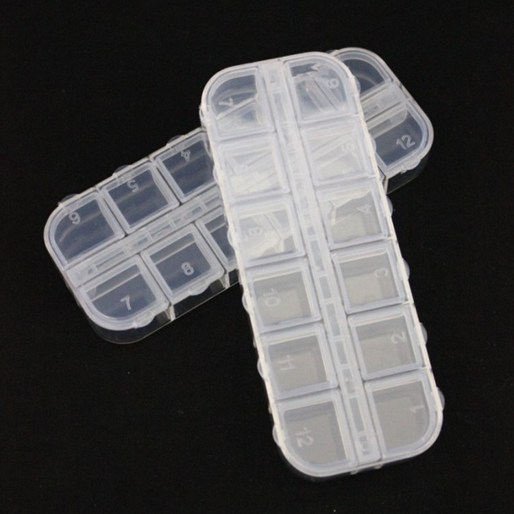 Empty Nail Manicure Storage Box Nail Jewelry Container Tools Accessories