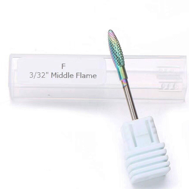 Colorful Burr Nail Drill Bit Manicure Nail Art Tool Accessories