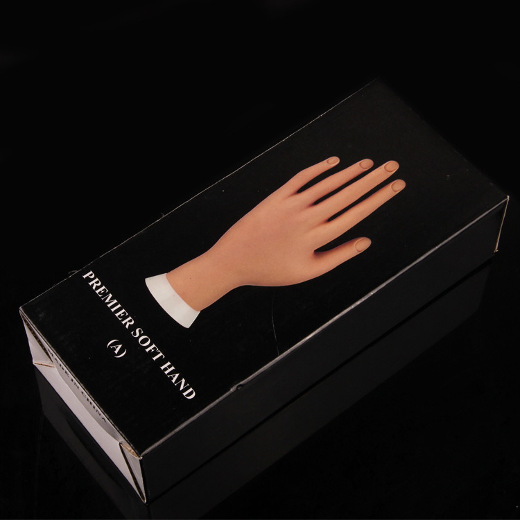 Soft Practice Hand for Nail Art Training Tips Fake Hands