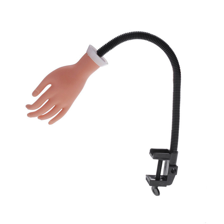 Movable Plastic Hand Professional Nail Trainer Tool Model Hand Practice